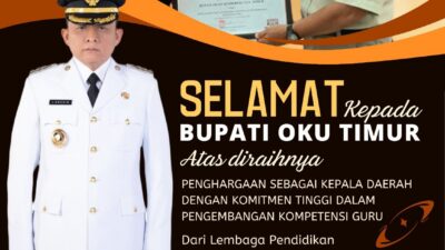 Bupati OKU Timur Mendapat Penghargaan Dari (LSP) LP20