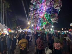 Warga Palembang Senang Adanya Wahana Bermain di Alun-Alun Kota Pada Malam Hari