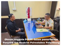 POLISI PENGANCAM MASYARAKAT DITETAPKAN TERSANGKA DAN DITAHAN PROPAM POLDA SUMSEL
