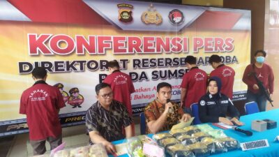 Puluhan Kilogram Sabu dan Ribuan Butir Ekstasi Berhasil Diamankan Ditres Narkoba Polda Sumsel