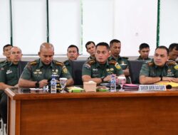 Korem 044/Gapo Gelar Rapat Evaluasi Progjagar TA. 2023, “Forum komunikasi dan Koordinasi Demi Perbaikan Progjagar Tahun Depan