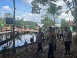 Kapolres Muara Enim Tinjau Obyek Wisata dan Posko PAM Nataru 2024 Danau Shuji Lembak