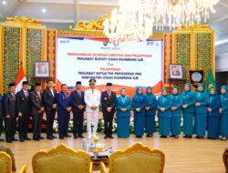 Pemkab Muba Hadiri Pelantikan H Asmar Wijaya Jadi Pj Bupati OKI