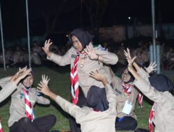 Upacara Api Unggun Wujud Kobarkan Semangat dan Satukan Tekad Perjusami Diklat Saka Bahari Angkatan 29