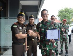 Danlanal Palembang Terima Kunjungan Kajati Sumsel