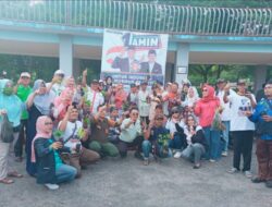 Relawan Anies Sekota Prabumulih Padati Taman Kota Prabujaya