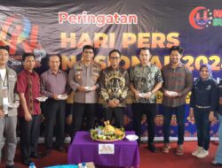 Kabid Humas Polda Sumsel Hadiri HUT ke-78 Hari Pers Nasional di Sekretariat PW IWO