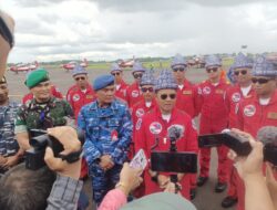 Atraksi JAT TNI AU Sangat Membanggakan di Langit Kota Palembang