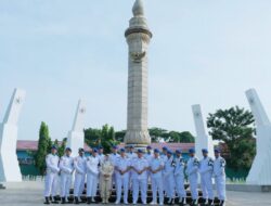Menjelang HUT Pomal Ke-78, Denpom Lanal Palembang Melaksanakan Ziarah ke Taman Makam Pahlawan