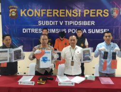 Subdit Siber Ditreskrimsus Polda Sumsel Menangkap Pelaku Promosi Judi Online, Dua di Antaranya Pelajar