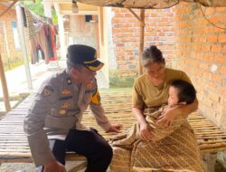 HUT Bhayangkara ke-78, Polres Muara Enim Sambangi Warga Penyandang Disabilitas dan Penderita Hydrosepalus