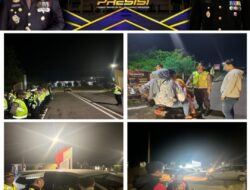 Jajaran Polres PALI Menggelar Razia Terpadu di Simpang Tiga Mapolres