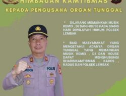 Musik Remix Dilarang Beroperasi di Wilkum Polsek Lembak