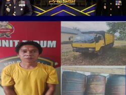 Satreskrim Polres PALI Tangkap Pelaku Pencurian Minyak Mentah