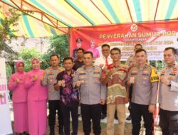 Di HUT Bhayangkara ke-78, Warga Sido Mulyo Gunung Megang Mendapat Bantuan Sumur BOR