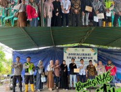 Kades Tebat Agung Membuka Kegiatan Sosialisasi Bank Sampah