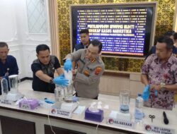 Satres Narkoba Polrestabes Palembang Musnahkan 1,4 Kilogram Sabu