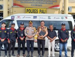 Kapolres PALI Melepas Secara Resmi Peserta Layang -Layang Mitra Humas Polres PALI