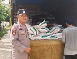 Polres PALI Kawal Pendistribusian Beras Cadangan Pangan