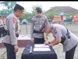 Kapolres PALI Pimpin Langsung Upacara Sertijab Jajaran