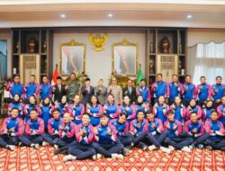 Siap Berlaga di Kejurnas Piala Kapolri, Tim Voli Putra dan Putri Sumsel Dilepas PJ Gubernur.