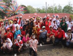 Polres PALI Melaksanakan Pengamanan Karnaval di Talang Ubi