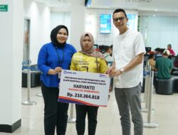 BRI KC Prabumulih Berikan Bantuan Nasabah Meninggal Dunia