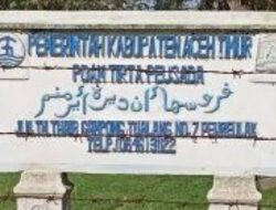 PDAM Tirta Peusada Aceh Timur Lakukan Perbaikan daerah Jalan Lintas Lhok Nibong.