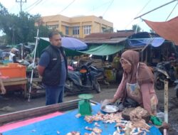 Satgas Pangan Unit Pidsus Polrestabes Palembang Melaksanakan Sidak Pasar