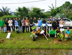Penanaman 100 Pohon di Jalan Nurdin Panji Palembang oleh Protect Indonesia dan Perkimtan Kota Palembang