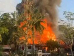7 Unit Rumah Bedeng Dihuni 10 Kepala Keluarga di Kelurahan Tanjung Enim Lawang Kidul Ludes Terbakar