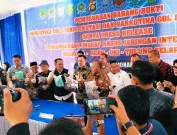 BNNP Sumsel Musnahkan Ribuan Ekstasi dan Ratusan Ketrik Vape Berisi Etomidate.
