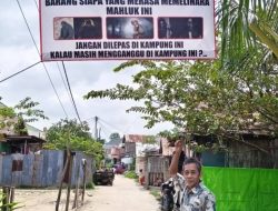 Heboh Uang Warga Hilang Misterius, Warga Jakabaring Pasang Baliho Sindir “Pemilik Tuyul”