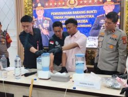 Polrestabes Palembang Ungkap Dua Kasus Narkoba Menonjol, Sita 1 Kilogram Sabu dan 91 Cartridge Etomidate