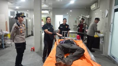 Pria Tanpa Identitas Ditemukan Meninggal di Depan Barbershop di Kalidoni Palembang