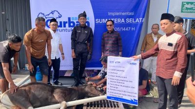 Semangat Berbagi dalam Rangka Idul Adha, BRI Region 4 Palembang Distribusikan 45 Hewan Kurban di Berbagai Daerah di Sumatera Selatan, Jambi dan Kepulauan Bangka