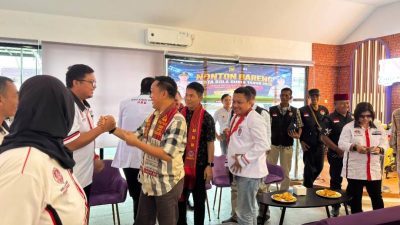 Ditintelkam Polda Sumsel ngajak Nonton Bareng Piala Dunia 2026 Bersama jurnalis dan Ormas