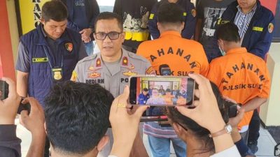 Terekam CCTV, Dua Pencuri Handphone di RM Saganta Palembang Berhasil Dibekuk Polsek SU II