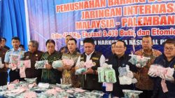 Jaringan Malaysia Teruangkap, Puluhan Kilo Sabu dan Ribuan Bukti Pil Ekstasi Diamankan BNNP Sumsel